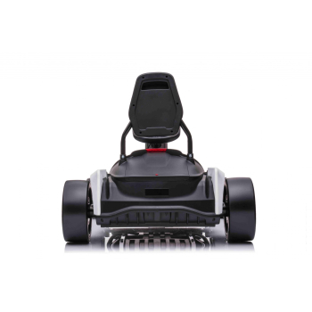 Gokart Fast 3 Drift na akumulator dla dzieci Biały + Funkcja driftu + Silniki 2x150W + Radio LED + Pasy